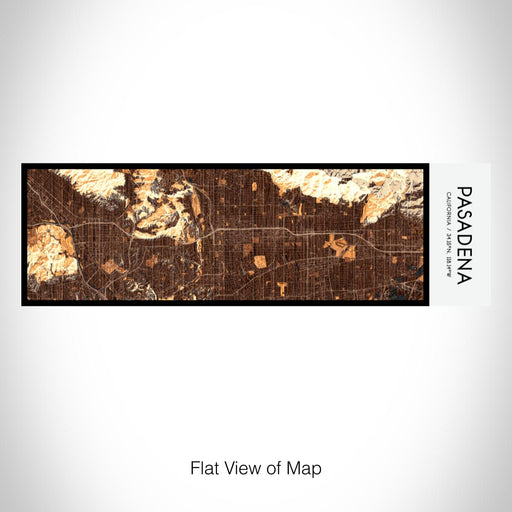 Rendered View of Pasadena California Map on 10oz Stainless Steel Insulated Cup in Ember with Sliding Lid