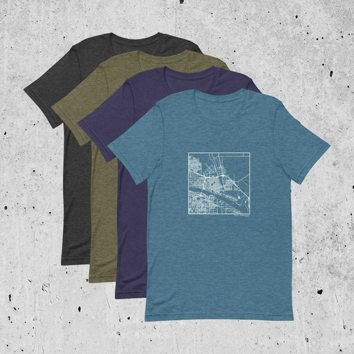 Pasco Washington  Map Unisex T-Shirts in Multiple Colors