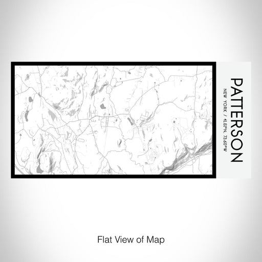 Rendered View of Patterson New York Map on 17oz Stainless Steel Insulated Bottle with printed classic style map