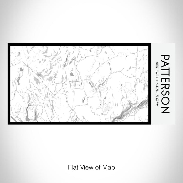 Rendered View of Patterson New York Map on 17oz Stainless Steel Insulated Bottle with printed classic style map