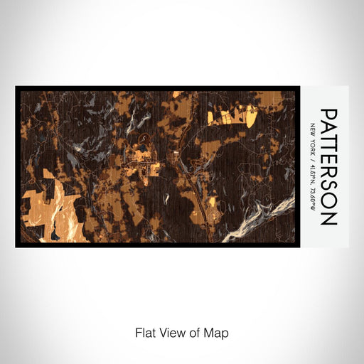 Rendered View of Patterson New York Map on 17oz Stainless Steel Insulated Bottle with printed ember style map