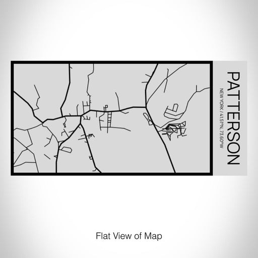 Rendered View of Patterson New York Map on 17oz Stainless Steel Insulated Cola Bottle in Stainless