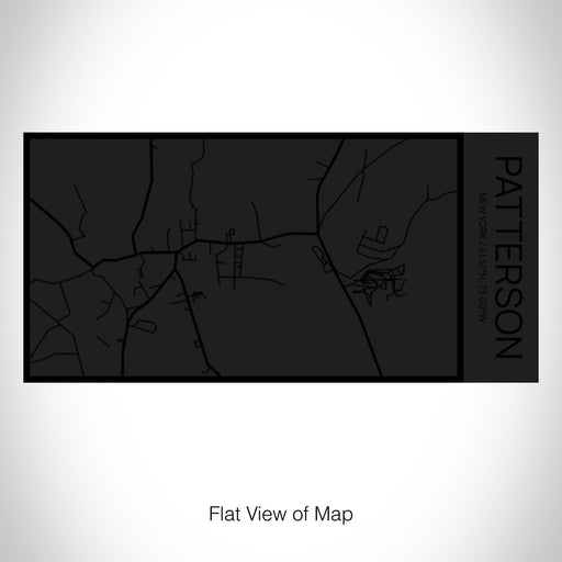 Rendered View of Patterson New York Map on 17oz Stainless Steel Insulated Cola Bottle in Stainless in Matte Black