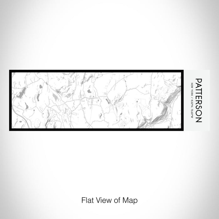 Rendered View of Patterson New York Map on 10oz Stainless Steel Insulated Cup in Classic with Sliding Lid