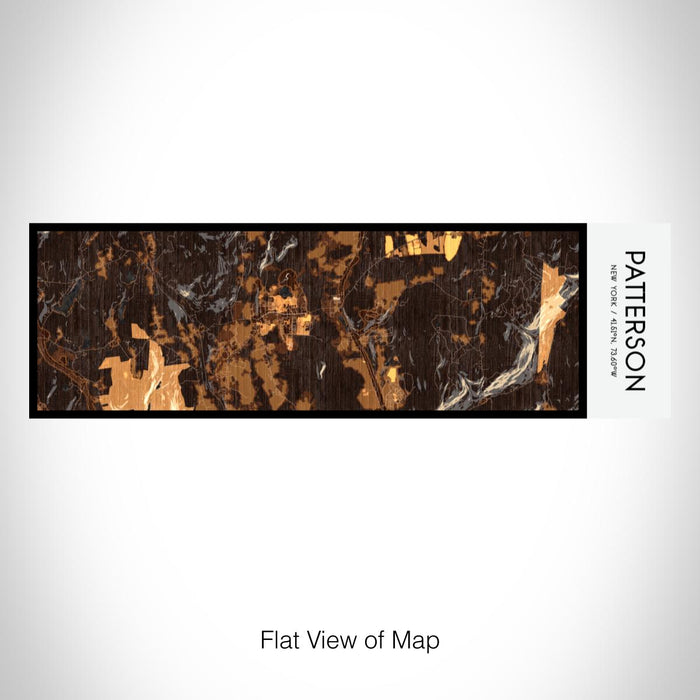 Rendered View of Patterson New York Map on 10oz Stainless Steel Insulated Cup in Ember with Sliding Lid