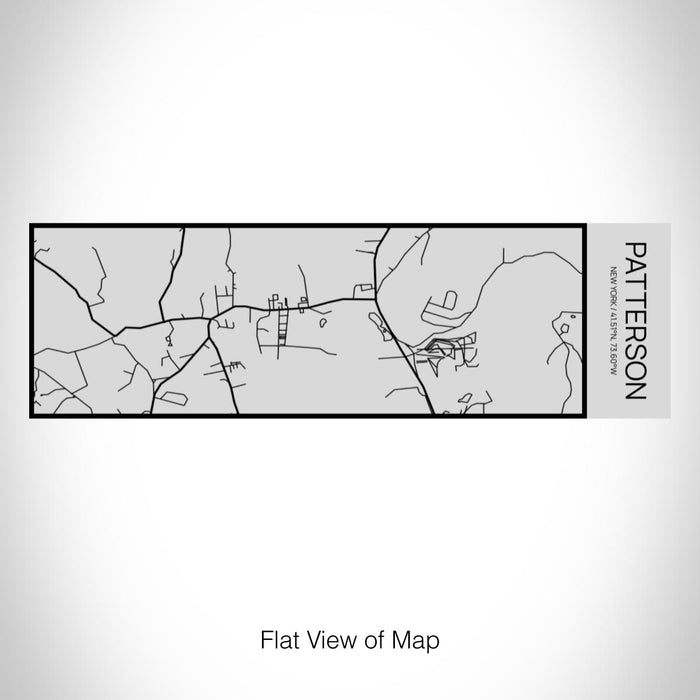 Rendered View of Patterson New York Map on 10oz Stainless Steel Insulated Cup with Sipping Lid