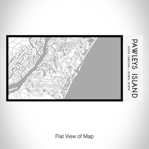 Rendered View of Pawleys Island South Carolina Map on 17oz Stainless Steel Insulated Bottle with printed classic style map