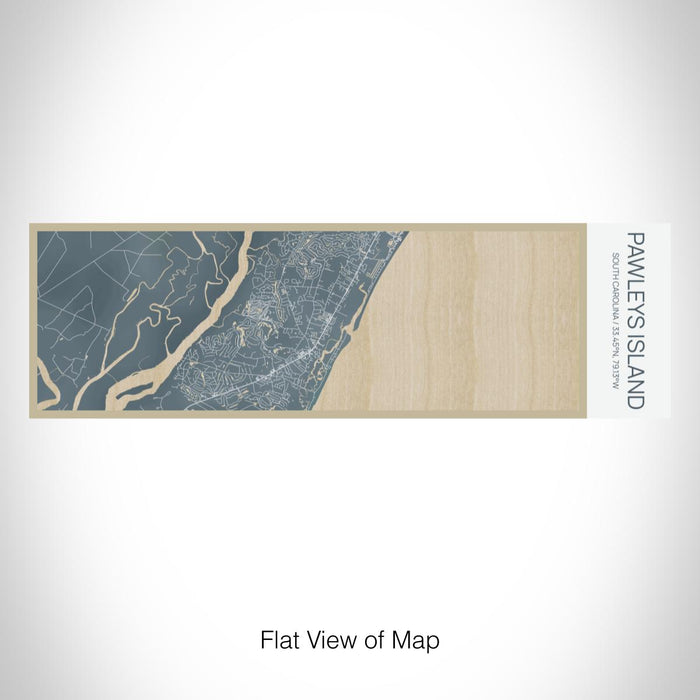 Rendered View of Pawleys Island South Carolina Map on 10oz Stainless Steel Insulated Cup in Afternoon with Sliding Lid