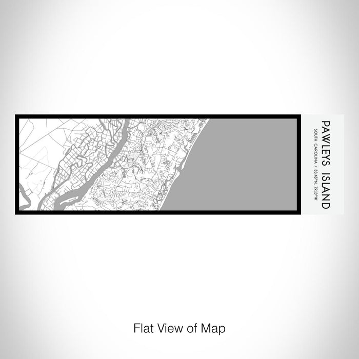 Rendered View of Pawleys Island South Carolina Map on 10oz Stainless Steel Insulated Cup in Classic with Sliding Lid