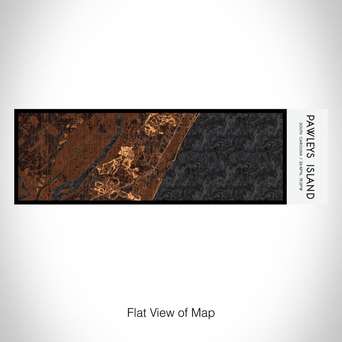 Rendered View of Pawleys Island South Carolina Map on 10oz Stainless Steel Insulated Cup in Ember with Sliding Lid