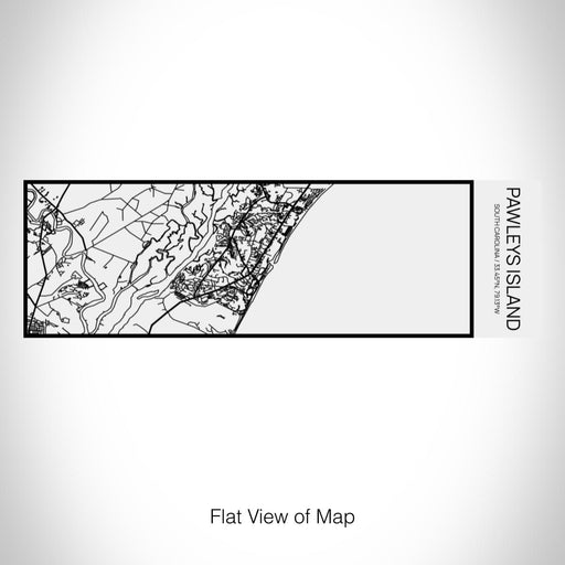 Rendered View of Pawleys Island South Carolina Map on 10oz Stainless Steel Insulated Cup in Matte White with Sliding Lid