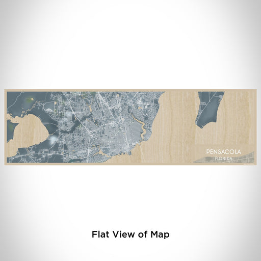 Flat View of Map Custom Pensacola Florida Map Enamel Mug in Afternoon