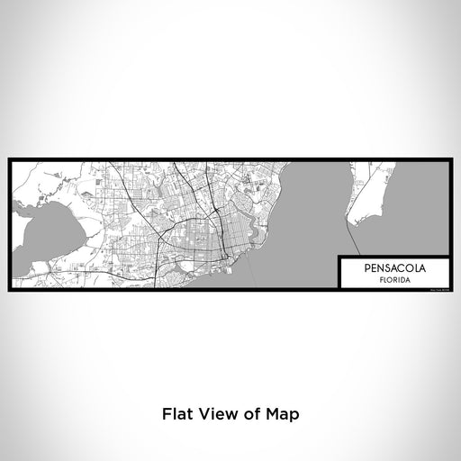 Flat View of Map Custom Pensacola Florida Map Enamel Mug in Classic