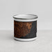 Front View Custom Pensacola Florida Map Enamel Mug in Ember