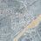 Peoria Illinois Map Print in Afternoon Style Zoomed In Close Up Showing Details
