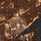 Peoria Illinois Map Print in Ember Style Zoomed In Close Up Showing Details