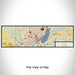 Flat View of Map Custom Peoria Illinois Map Enamel Mug in Woodblock