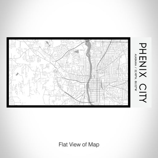 Rendered View of Phenix City Alabama Map on 17oz Stainless Steel Insulated Bottle with printed classic style map