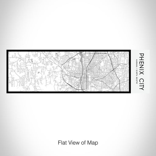 Rendered View of Phenix City Alabama Map on 10oz Stainless Steel Insulated Cup in Classic with Sliding Lid