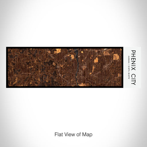 Rendered View of Phenix City Alabama Map on 10oz Stainless Steel Insulated Cup in Ember with Sliding Lid