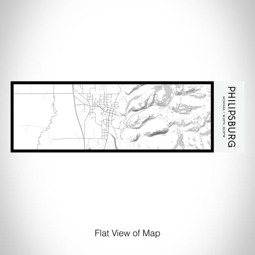 Rendered View of Philipsburg Montana Map on 10oz Stainless Steel Insulated Cup in Classic with Sliding Lid