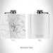 Rendered View of Philipsburg Montana Map on 6oz Stainless Steel Flask in White