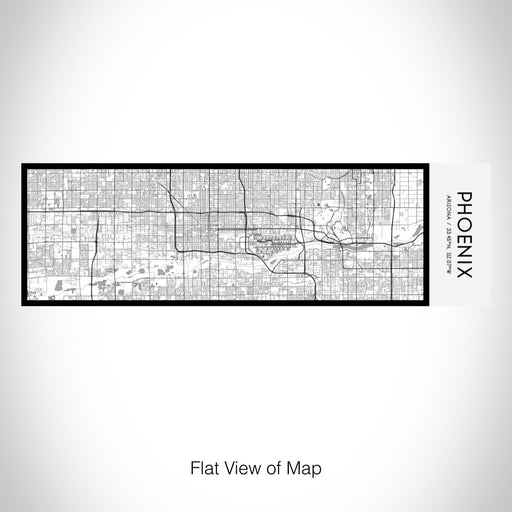 Rendered View of Phoenix Arizona Map on 10oz Stainless Steel Insulated Cup in Classic with Sliding Lid