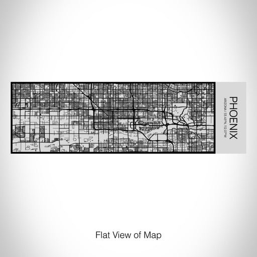 Rendered View of Phoenix Arizona Map on 10oz Stainless Steel Insulated Cup with Sipping Lid