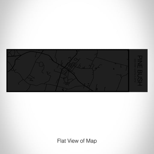 Rendered View of Pine Bush New York Map on 10oz Stainless Steel Insulated Cup in Matte Black with Sliding Lid
