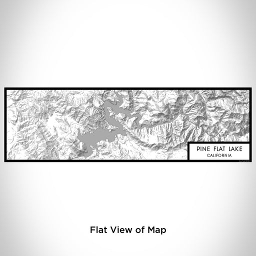 Flat View of Map Custom Pine Flat Lake California Map Enamel Mug in Classic