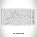 Rendered View of Pine Flat Lake California Map Engraving on 17oz Stainless Steel Insulated Cola Bottle