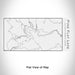 Rendered View of Pine Flat Lake California Map Engraving on 17oz Stainless Steel Insulated Cola Bottle in White