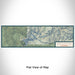 Flat View of Map Custom Pine Flat Lake California Map Enamel Mug in Woodblock
