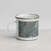 Left View Custom Pittsfield Massachusetts Map Enamel Mug in Afternoon