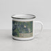 Right View Custom Pittsfield Massachusetts Map Enamel Mug in Afternoon