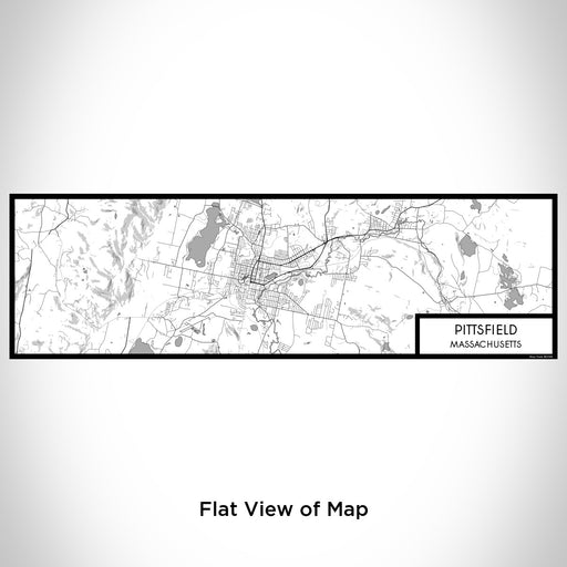 Flat View of Map Custom Pittsfield Massachusetts Map Enamel Mug in Classic