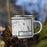 Right View Custom Pittsfield Massachusetts Map Enamel Mug in Classic on Grass With Trees in Background