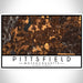 Pittsfield Massachusetts Map Print Landscape Orientation in Ember Style With Shaded Background