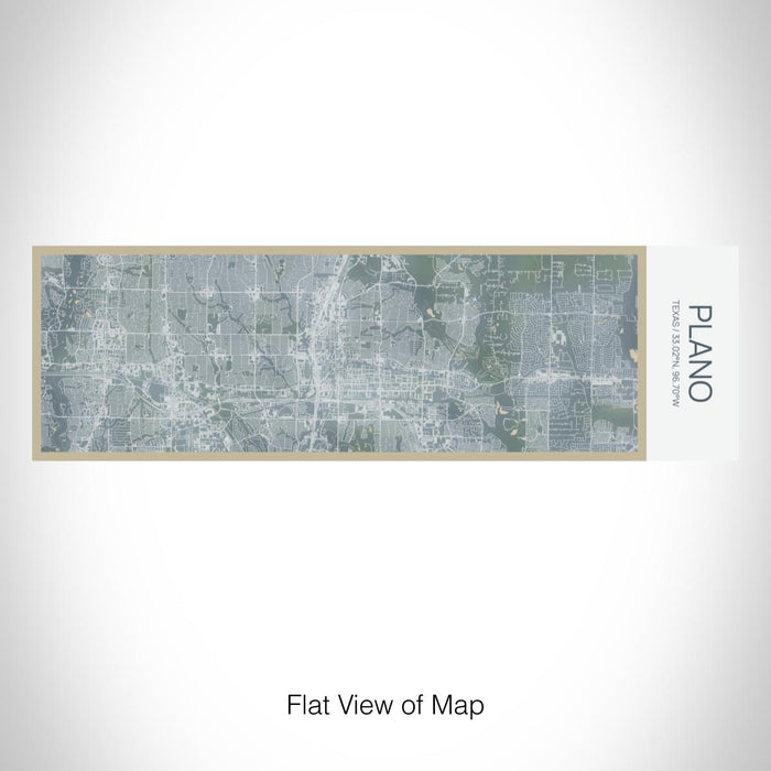 Rendered View of Plano Texas Map on 10oz Stainless Steel Insulated Cup in Afternoon with Sliding Lid