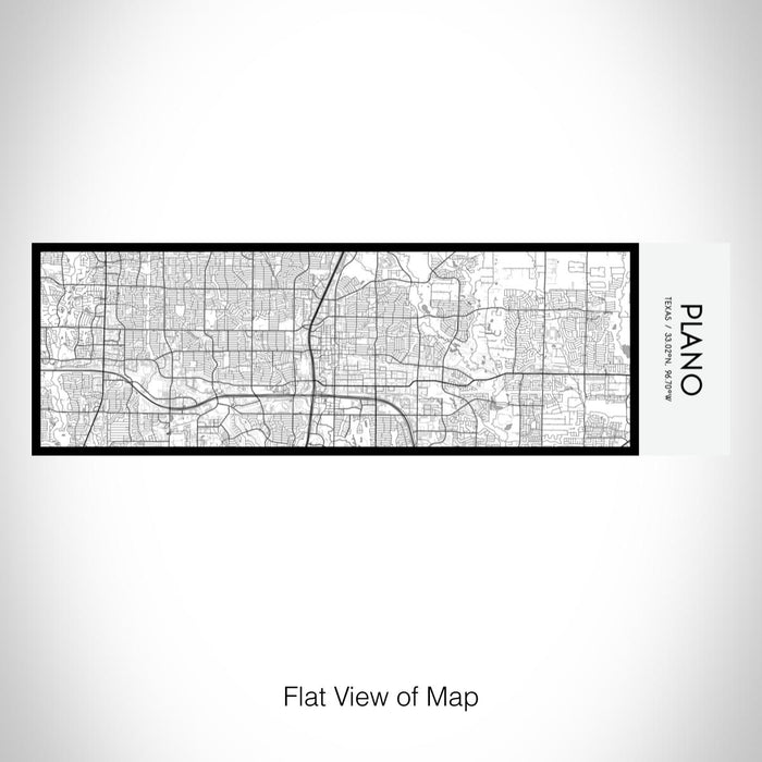 Rendered View of Plano Texas Map on 10oz Stainless Steel Insulated Cup in Classic with Sliding Lid