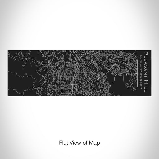 Rendered View of Pleasant Hill California Map on 10oz Stainless Steel Insulated Cup with Sliding Lid in Black
