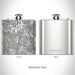 Rendered View of Pleasant Hill California Map on 6oz Stainless Steel Flask