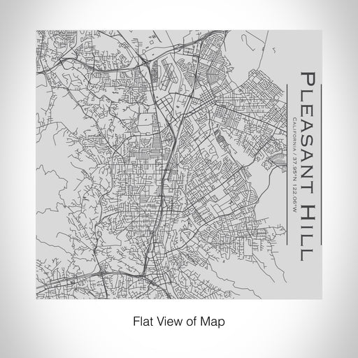 Rendered View of Pleasant Hill California Map on 17oz Stainless Steel Insulated Tumbler