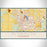 Plymouth Wisconsin Map Print Landscape Orientation in Woodblock Style With Shaded Background