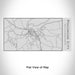 Rendered View of Pocomoke City Maryland Map Engraving on 17oz Stainless Steel Insulated Cola Bottle