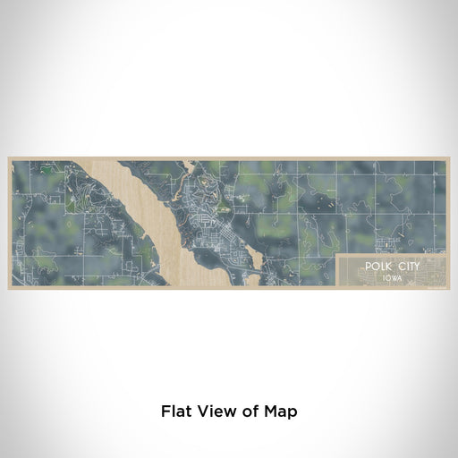 Flat View of Map Custom Polk City Iowa Map Enamel Mug in Afternoon