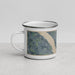 Left View Custom Polk City Iowa Map Enamel Mug in Afternoon