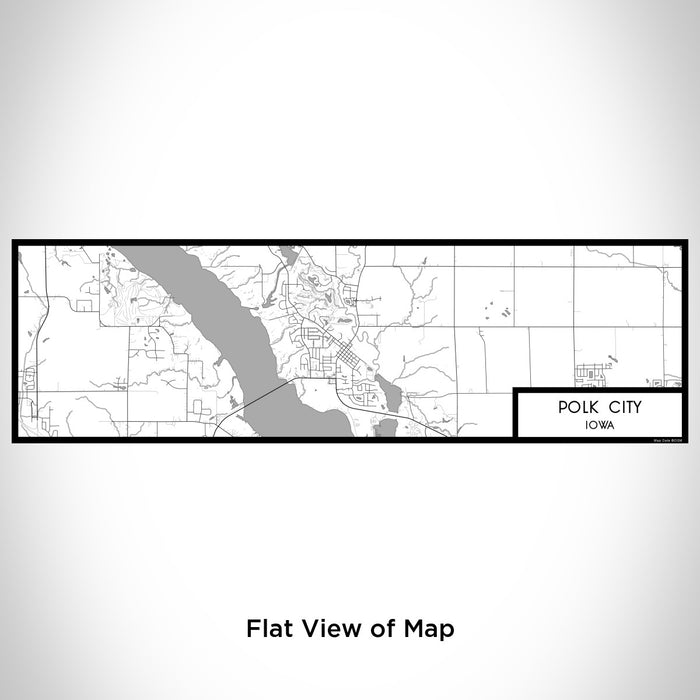 Flat View of Map Custom Polk City Iowa Map Enamel Mug in Classic