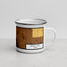 Right View Custom Polk City Iowa Map Enamel Mug in Ember