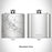Rendered View of Polk City Iowa Map Engraving on 6oz Stainless Steel Flask